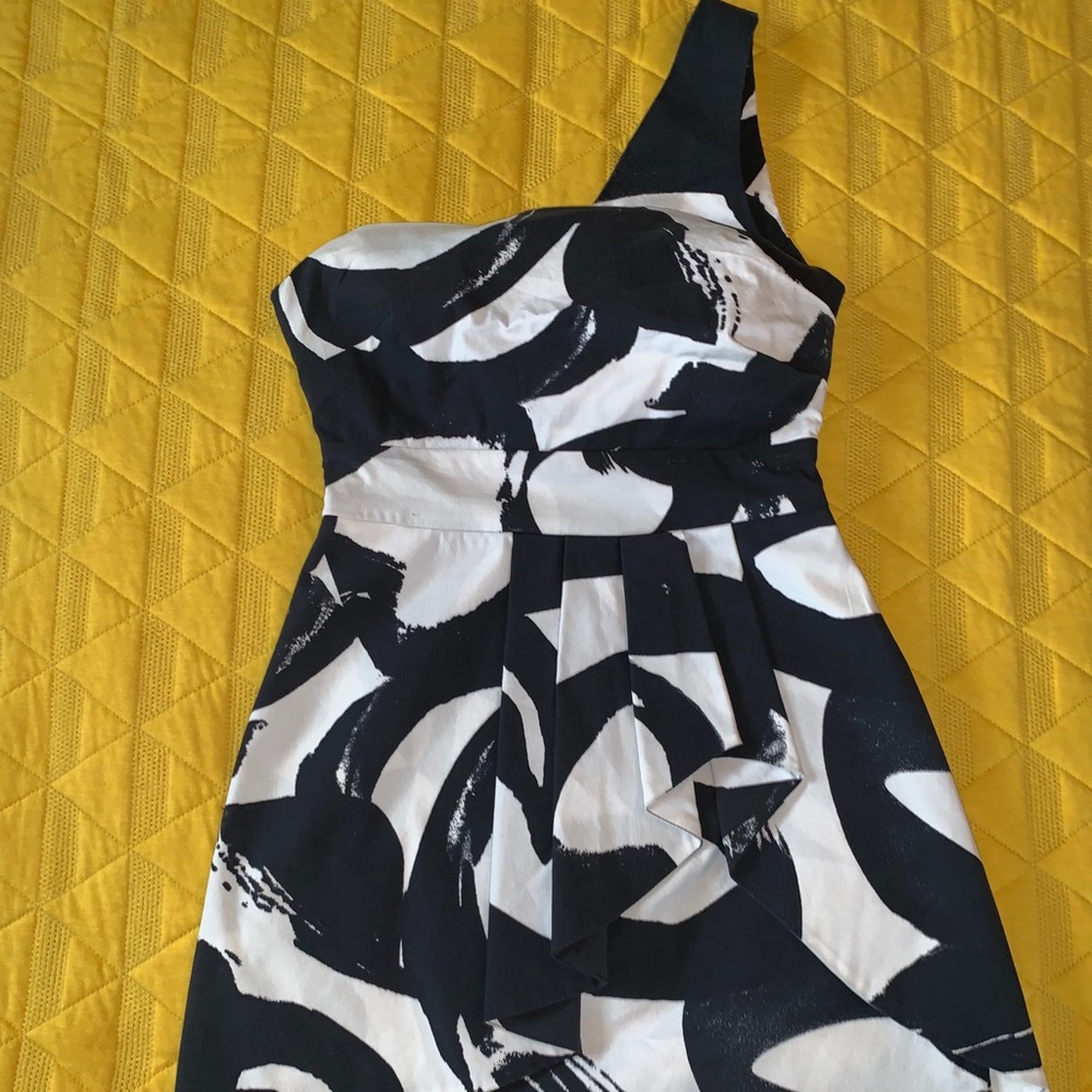 Wollner one shoulder dress